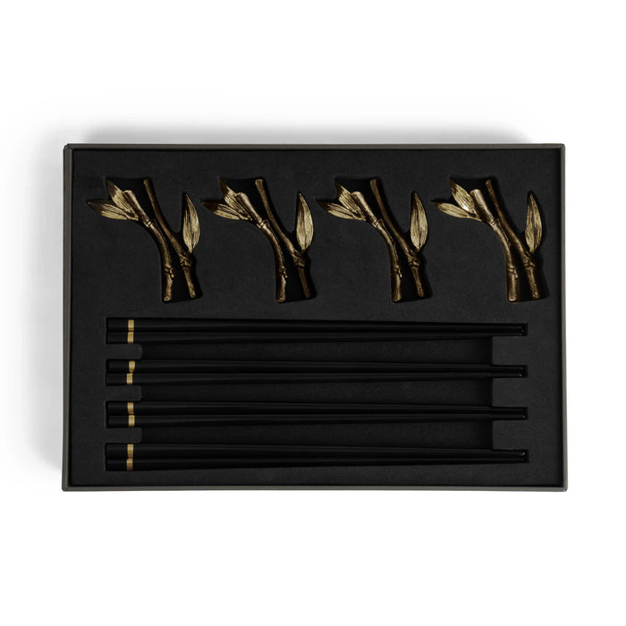 Michael Aram Zen Garden Chopsticks & Stand Set