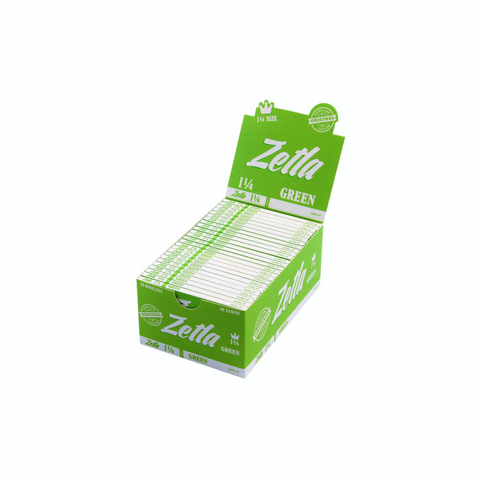 Zetla Rolling Paper Green 1¼ (50 Packs) - Zetla