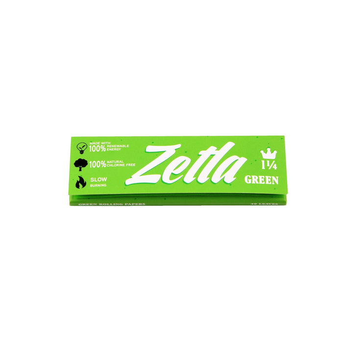Zetla Rolling Paper Green 1¼ (50 Packs) - Zetla