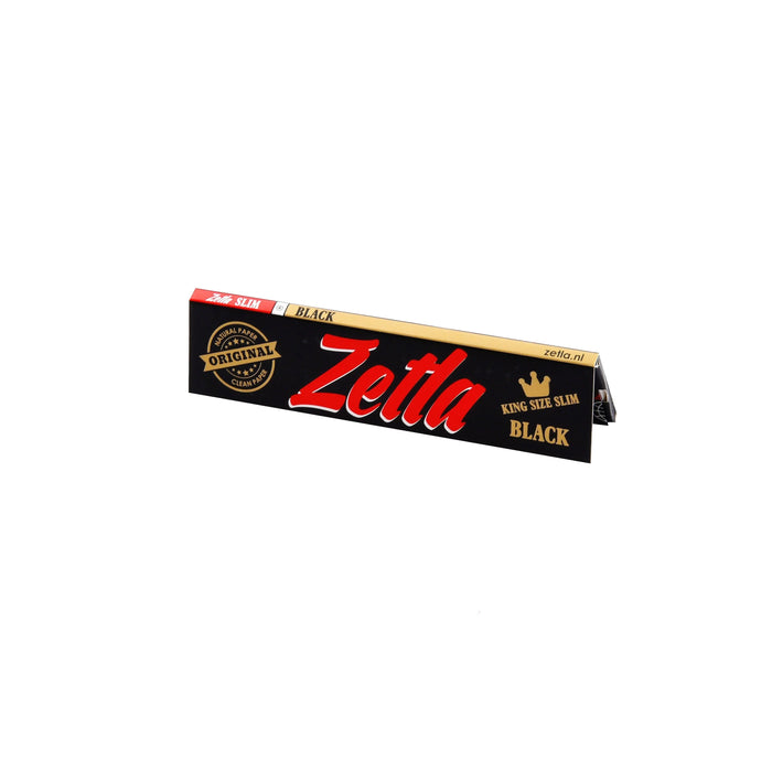 Zetla Rolling Papers Black King Size Slim (50 Packs) - Zetla