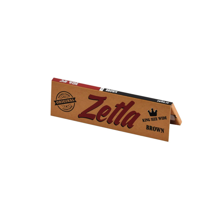 Zetla Rolling Papers Brown King Size Wide (50 Packs) - Zetla
