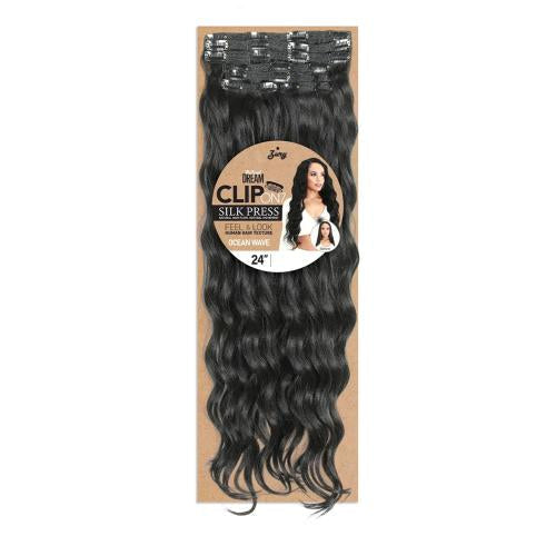 Zury Silk Pressed Natural Dream Clip-On 7-PCS  Ocean wave 24"